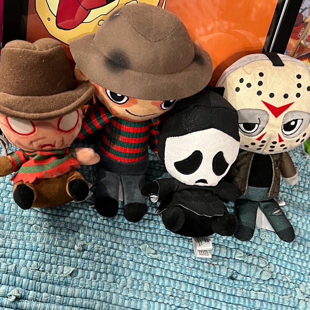 Hot Topic Horror Plush Toy Collection - Brown, Red, Black